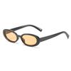 Vintage Leopard Small Oval Sunglasses Women Men Designer Retro Narrow Frame Rectangle Sunglasses UV Lentes  Mujer S20871G