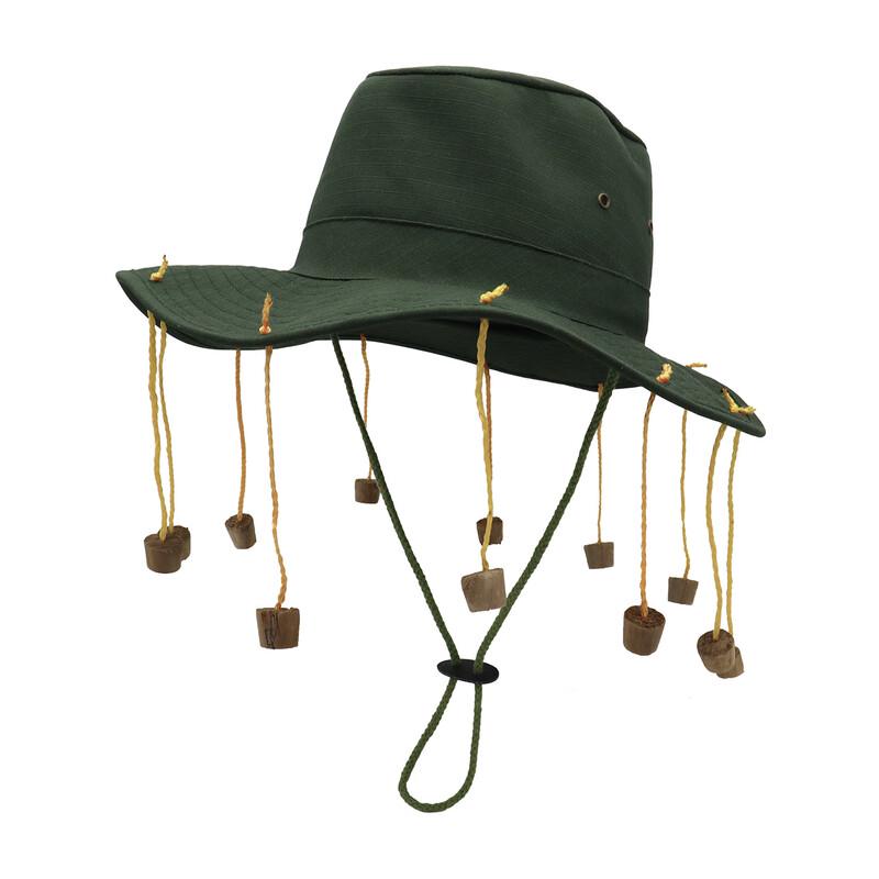 Ethnic Style Tassel Cotton Wide-Brim Hat M