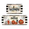 Halloween Kitchen Scary Pumpkin Design Stain Easy Clean Doormat for Holiday Decor