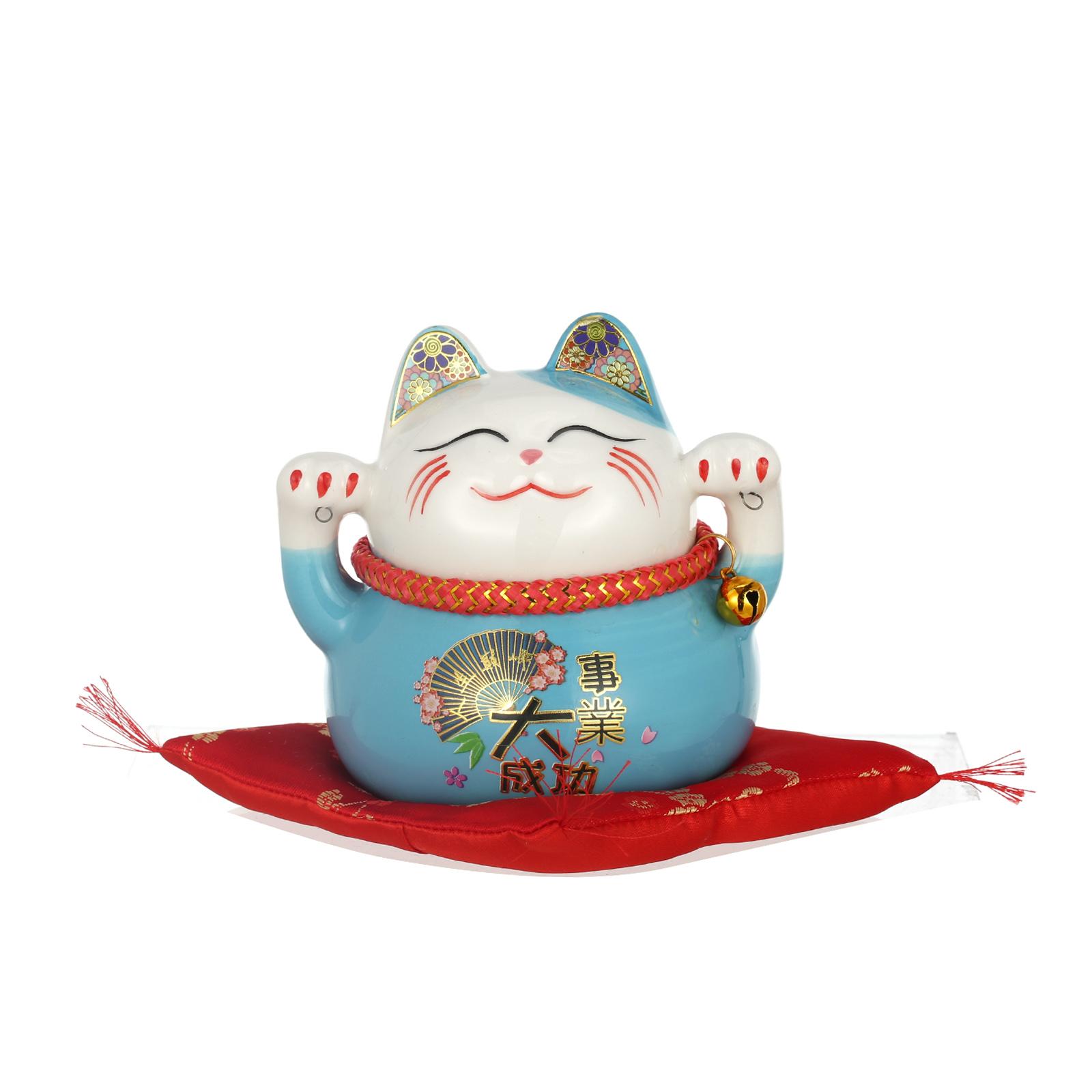 Tomfeel Керамическая копилка «Счастливый кот», украшения «Счастливый кот», подарок на новоселье, открытие магазина, для гостиной, для рабочего стола