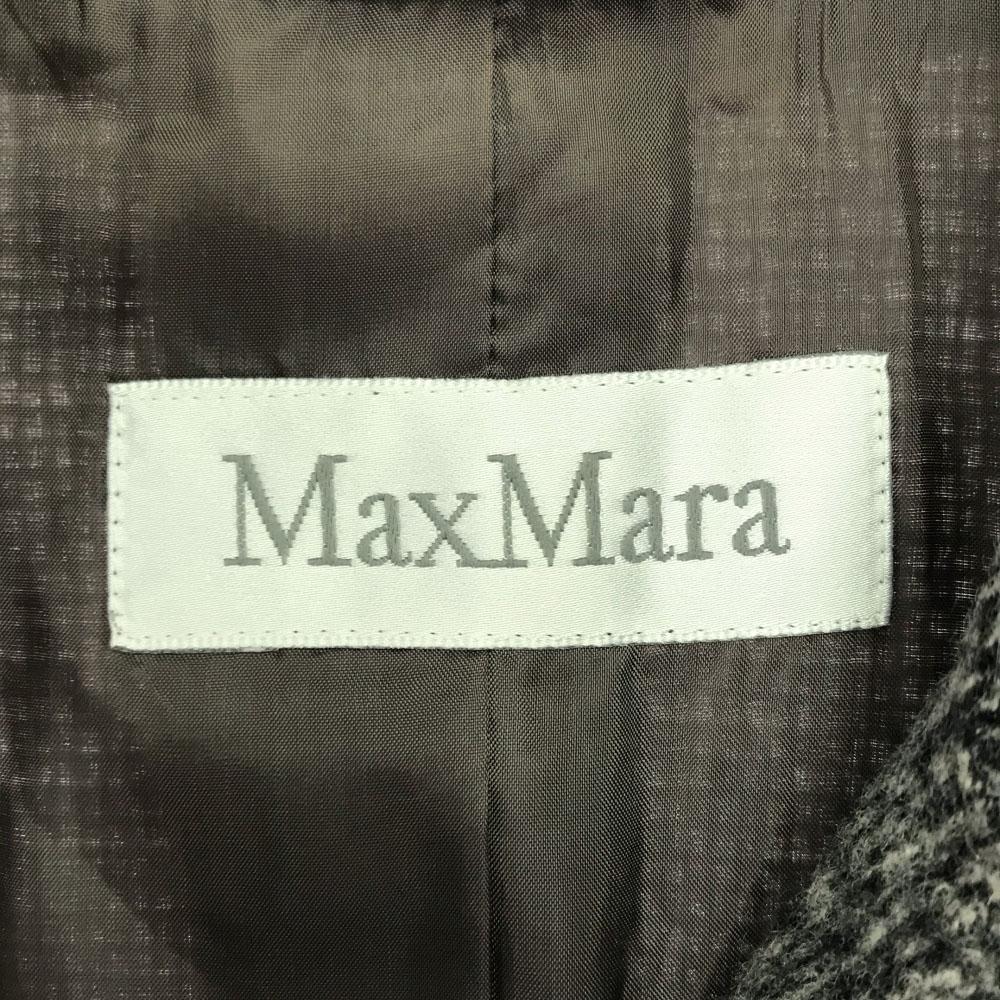 Max Mara Made In Italy Wool Blend Skirt Suit Setup 38 Gray Lined Back Zip Women Used