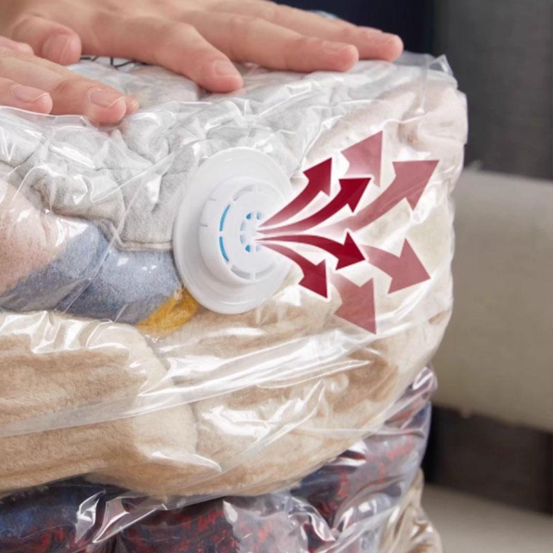 Keine Pumpe nötig Vakuumbeutel Würfel Große Kapazität Platzsparend Aufbewahrungsbeutel zum Aufbewahren von Kleidung Decke Steppdecke Kompressions-Organizer-Beutel