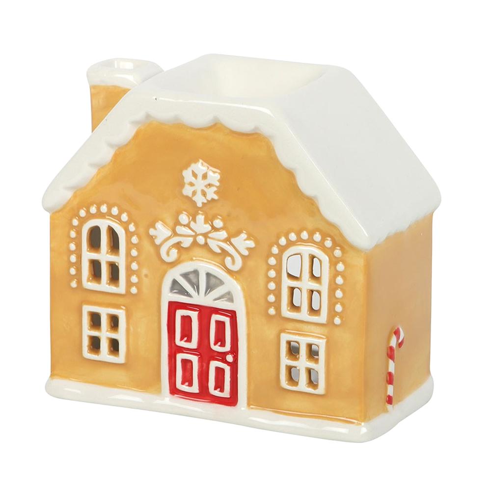 Something Different Candy Cane Gingerbread House Oil Burner