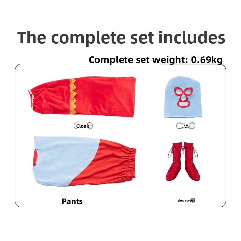 Movie Nacho Libre Costume Cosplay Cloak For Halloween Stage Performances