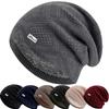 Unisex Teplá Zimní Čepice HEAT Mark Skull Cap Design Diamantové Mřížky Čepice Zesílené Zimní Čepice Pro Ženy Muže Pletená Čepice
