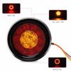 Car Turn Signal Light Round Rear Brake Lamps 16LEDs Tail Stop Lamp for Truck Trailer RV MK-127