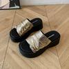Slippers Women's Summer Outer Wear 2025 Summer New Retro Versatile Small Thick-soled Heightening Casual Sandals Shoes