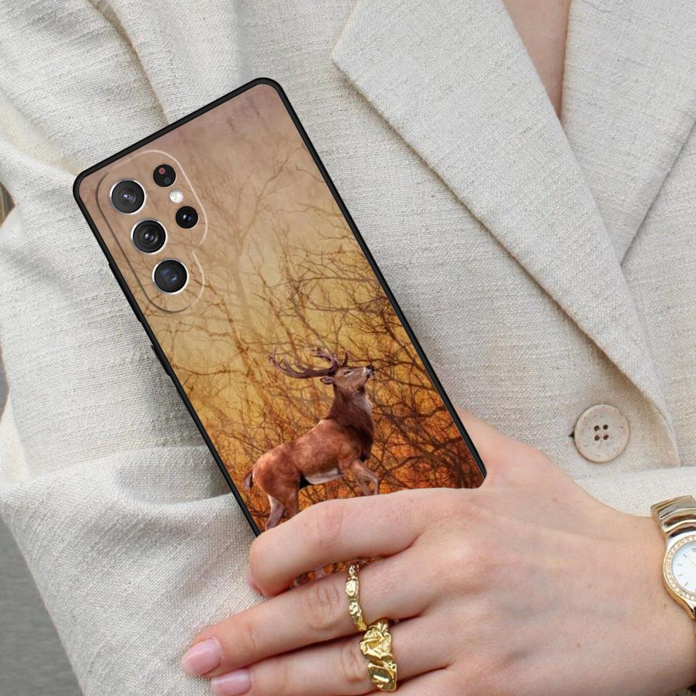 Animal Deer Art Cell Phone Case for Samsung Galaxy S26 Ultra S25 S24 S23 S22 S21 S20 Note10 Cover