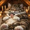 Baumwoll-Schlafsack Plüschkatze Umschlag-Schlafsack Winter für Männer Frauen Weiche Tier-Nickerchenmatte Sack Zuhause Reise