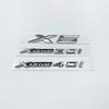 3D AB Schwarz Silber Schriftzug XDrive30i XDrive35i XDrive40i XDrive48i XDrive50i XDrive30d Für BMW X5 Auto Heckklappe Emblem Aufkleber yk2