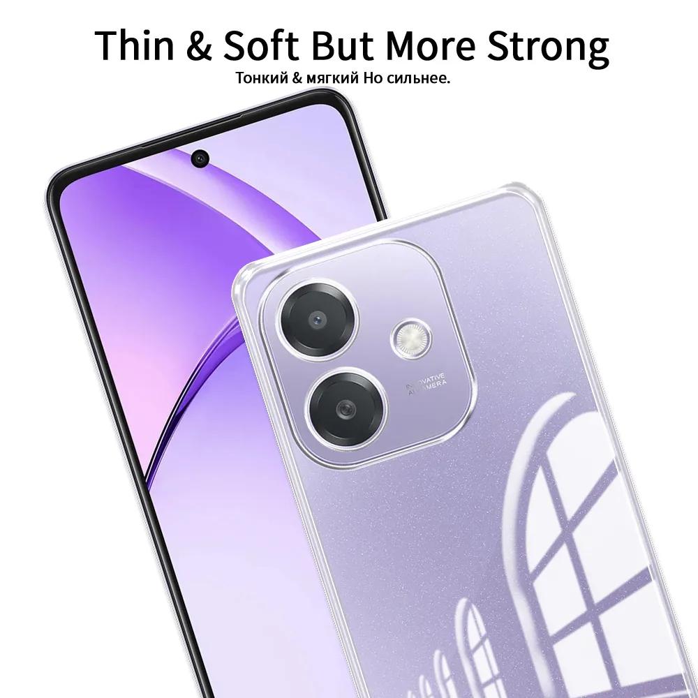 Für OPPO A3X OPPO A3 Hülle Mode Klar Weich Silikon Handyhülle Für Oppo A3 A3X 4G 5G 2024 Klar Stoßfest Schutzhülle Coque