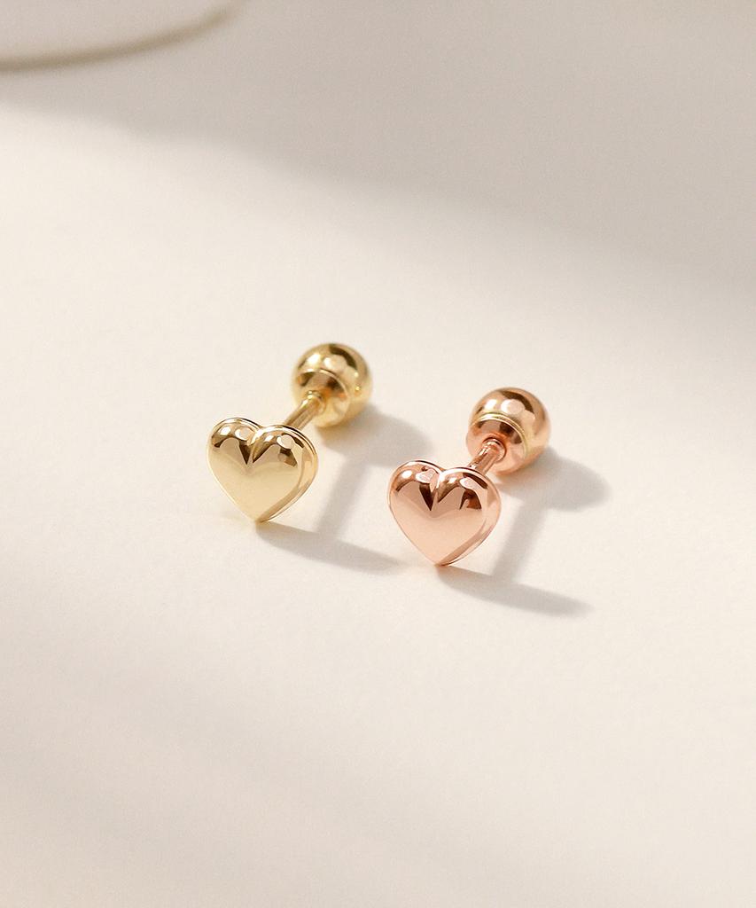 Mcel 14K Petite Volume Heart Piercing