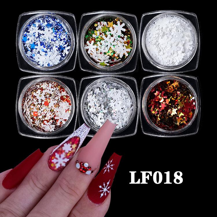 Nail Art Sequins Super Glitter Powder Symphony Combination Sequins Diy Nail Decoration 6 Color Set
