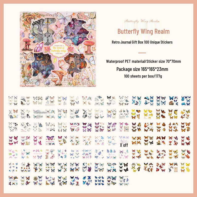 

Наклейки для подарочной коробки Yuezhen в ретро-стиле: Креативные материалы для DIY для блокнотов и детей