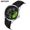Sanda Meilleure Vente 1088 Montre pour Adolescent: Personnalisé, Cadran Rotatif 3D, Tendance, Quartz Étanche.