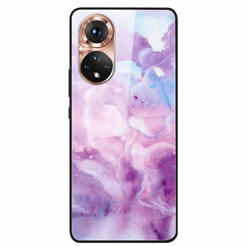 For Honor 50 Case Marble Tempered Glass Back Cover Hard Case For Huawei Honor 50 Pro Phone Cases NTH-AN00 NTH-NX9 Fundas Coque