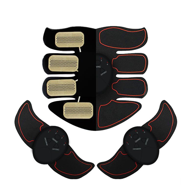 Intelligenter wiederaufladbarer EMS-Muskeltrainingsaufkleber, Bauch- und Armmuskeltrainer, Fitness-Studio