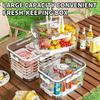 Leakproof Portable Lunch Box with Handle, Airtight Food Storage Container for Camping, Travel & Daily Use