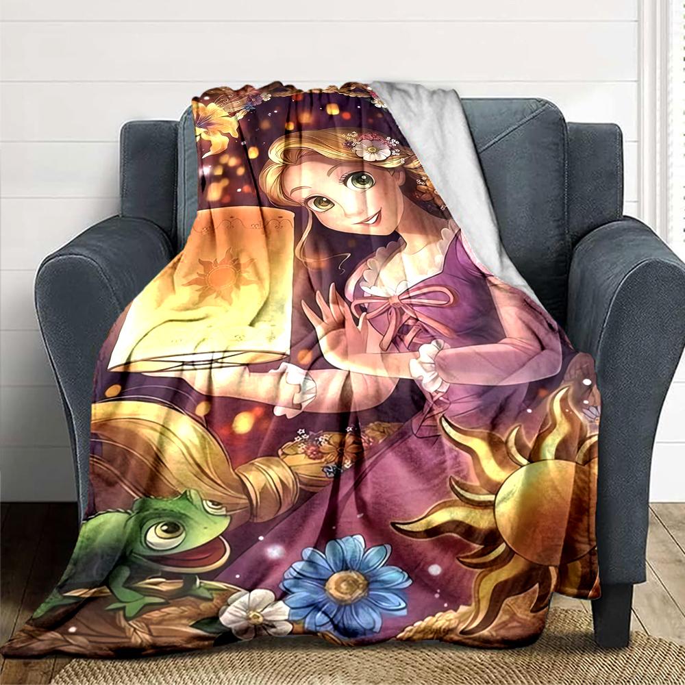 1Pc Magic Frozen Kingdom Blanket For Couch Bed Plush Cozy Fuzzy Blanket Super Soft Warm Blankets For Fall And Winter 091868