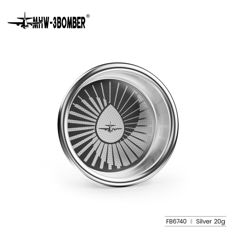 MHW-3BOMBER JusBean Filter Basket Stainless Steel Coffee Filter Basket compatible with 58mm Espresso Portafilter Coffee Tool