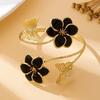 Exquisite Enamel Glaze Armband Vintage Butterfly Open Bangle  Gift Occasion