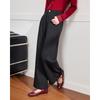 IEF Women's High-Waisted Wide-Leg Fleece-Lined Casual Trousers