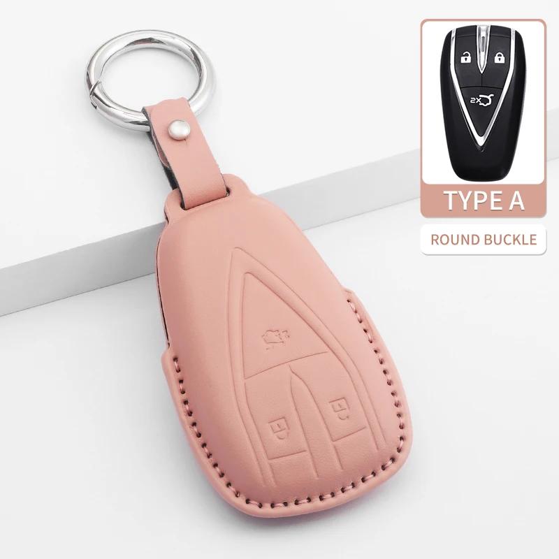 Car Key Cover For Changan Unit Unik Cs35Plus Cs55 Plus Cs75 Plus Oshan X7 X5 Keychain Car Key Bag Case Cover Accessories