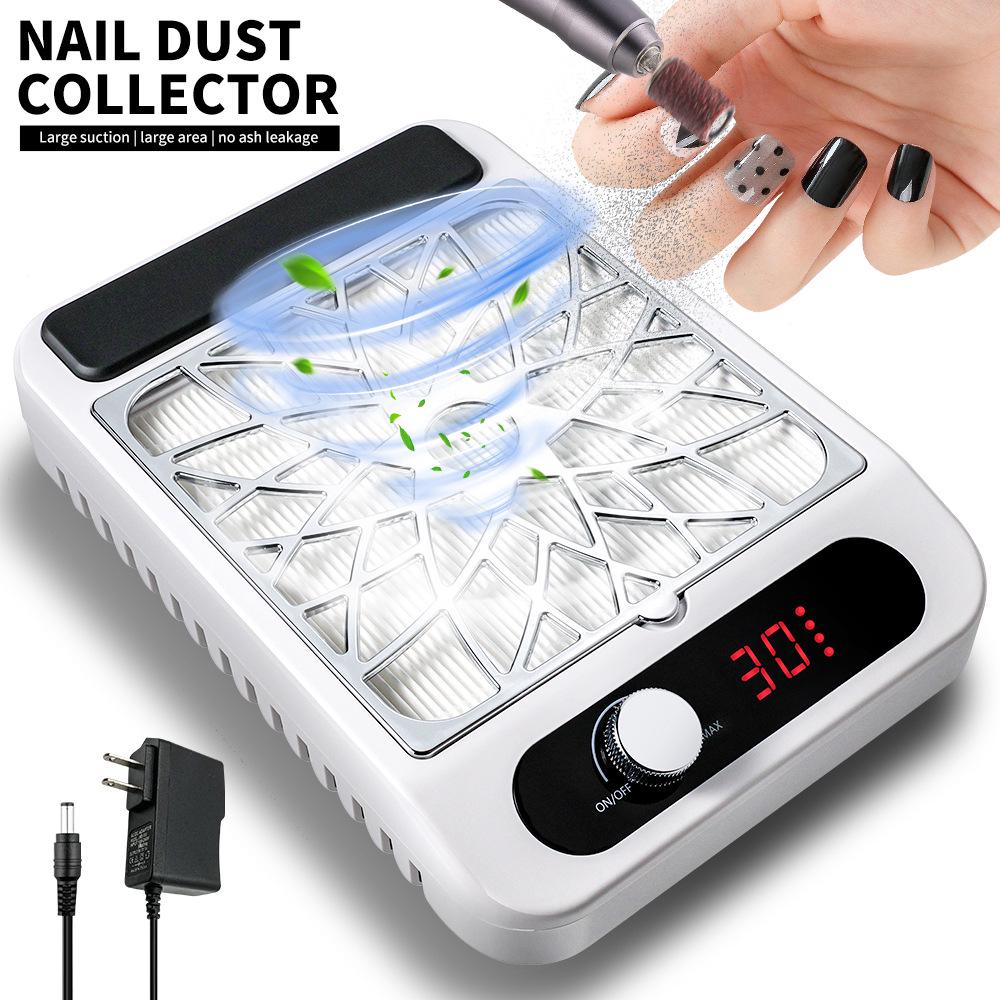 Hochleistungs-Nagelstaubsauger mit starker Saugkraft, Filtersieb und Geschwindigkeitsregelung.