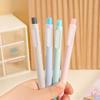 Pen Shape Retractable Eraser Press Action Eraser Easy Erasing Rubber Eraser for Student Kid Adult Writing Art Drawing