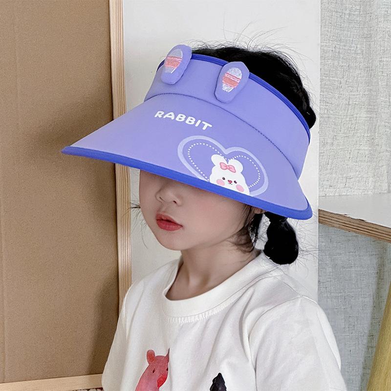 Kinder Sonnenschutzhut Sommer Mädchen UV Anti Luft Zylinder Cartoon Baby Junge Große Krempe Outdoor Sonnenhut
