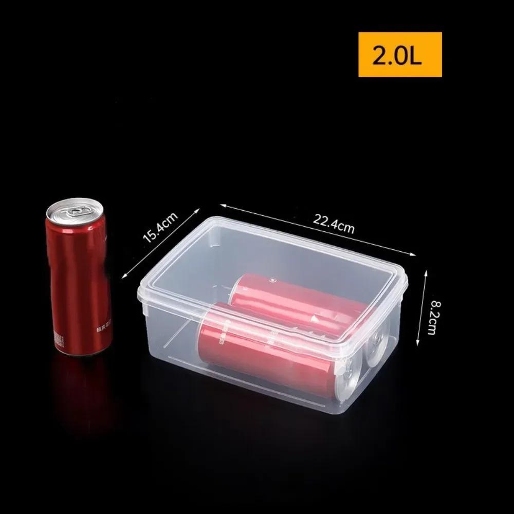 Resuable Transparent Storag Box Multifunctional Food Grade Kitchen Storage Box Rectangular Food Sealed Case Kitchen Organizer