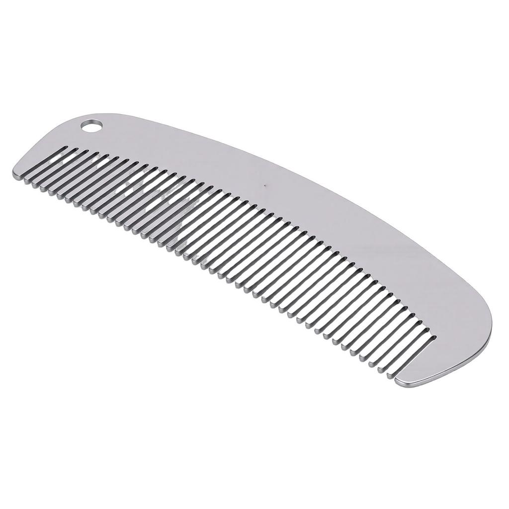 Ti Hair Comb for Men Women Metal Fine Tooth Anti Static Comb   Grooming Brush for Travel and Daily Carry