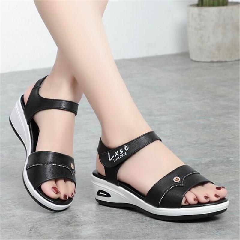 Women Sandals Wedges Shoes For Women Summer Sandals Platform Shoes Woman Thick Sole Gladiator Sandalias Casual Summer Shoes