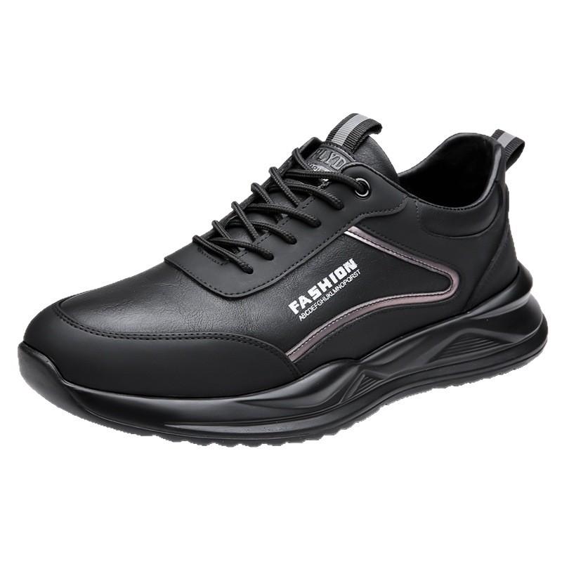 2025 popular men's shoes four seasons tide with solid color sports shoes breathable mesh single shoes shoes