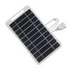 Portable Solar Panel Charger 5V2W USB Output Solar Charging Board with Carabiner for Outdoor Camping Fan, Lights, Phones