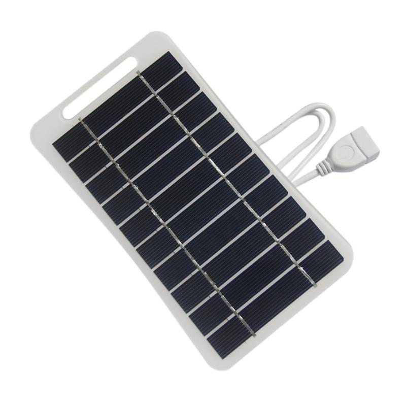

Versatile Solar Charger 5V 2W Solar Panel Charger with USB Cable for Small Electronics and Smartphone Charging Panel 1