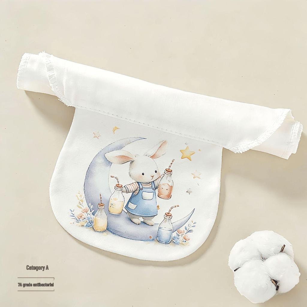 6-Layer Pure Cotton Sweat-Absorbent Towel for Children - Summer Kindergarten Gauze Anti-Sweat Back Pad