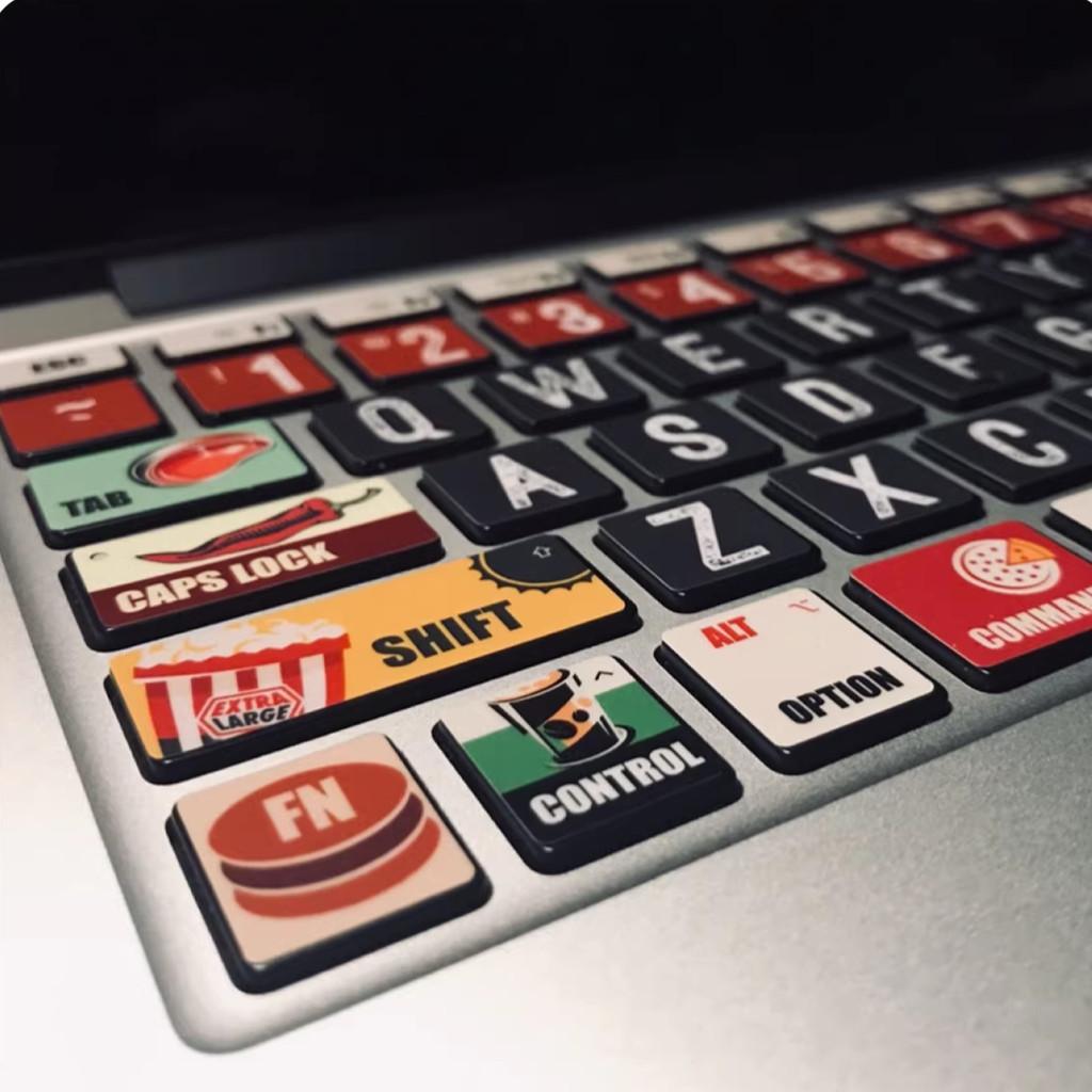 For Macbook Air / Macbook Pro M1 M2 M3 M4 M5 Keyboard Protector Film / Colorful Printing Micro Matte Soft Paper Keyboard Stickers Keyboard Protetcor