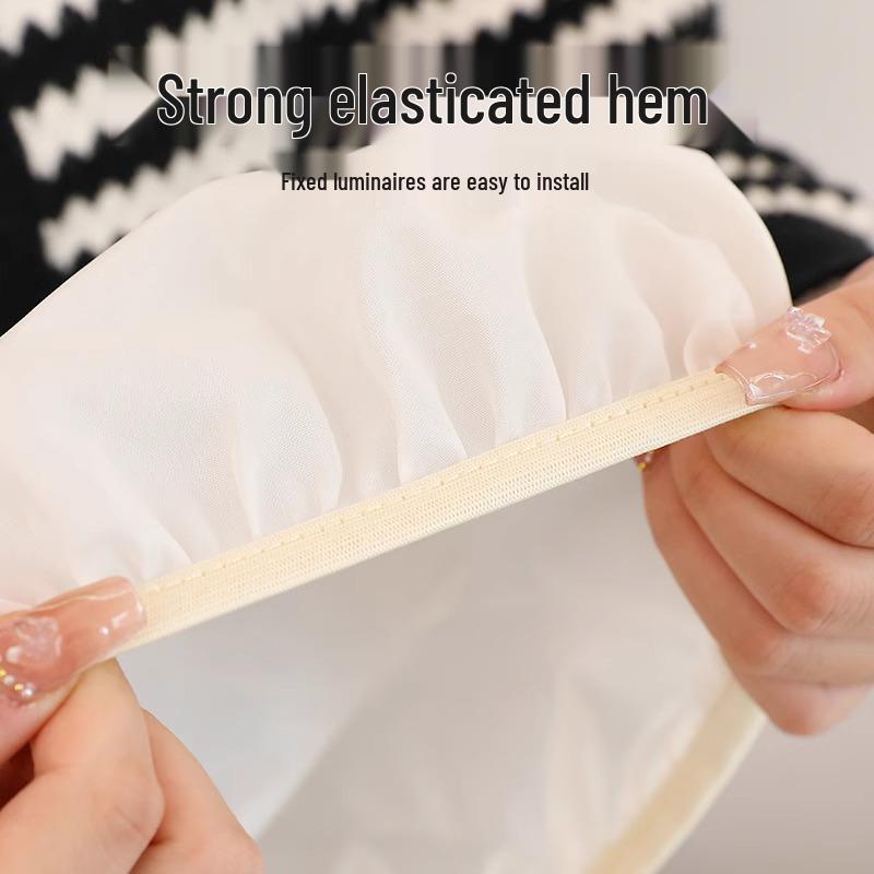 Anti-Glare Lampshade for Table and Ceiling Lamps - Parchment Film Shell Cover Lighting Accessory