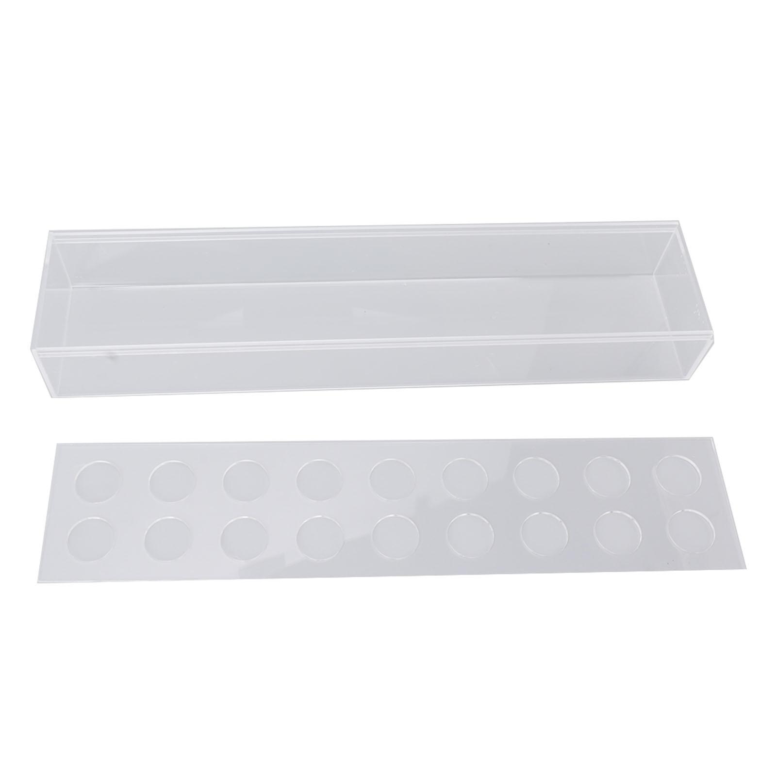 

Акриловая ваза для цветов, прозрачная прямоугольная центральная коробка, украшение для дома на свадьбу, 24 отверстия