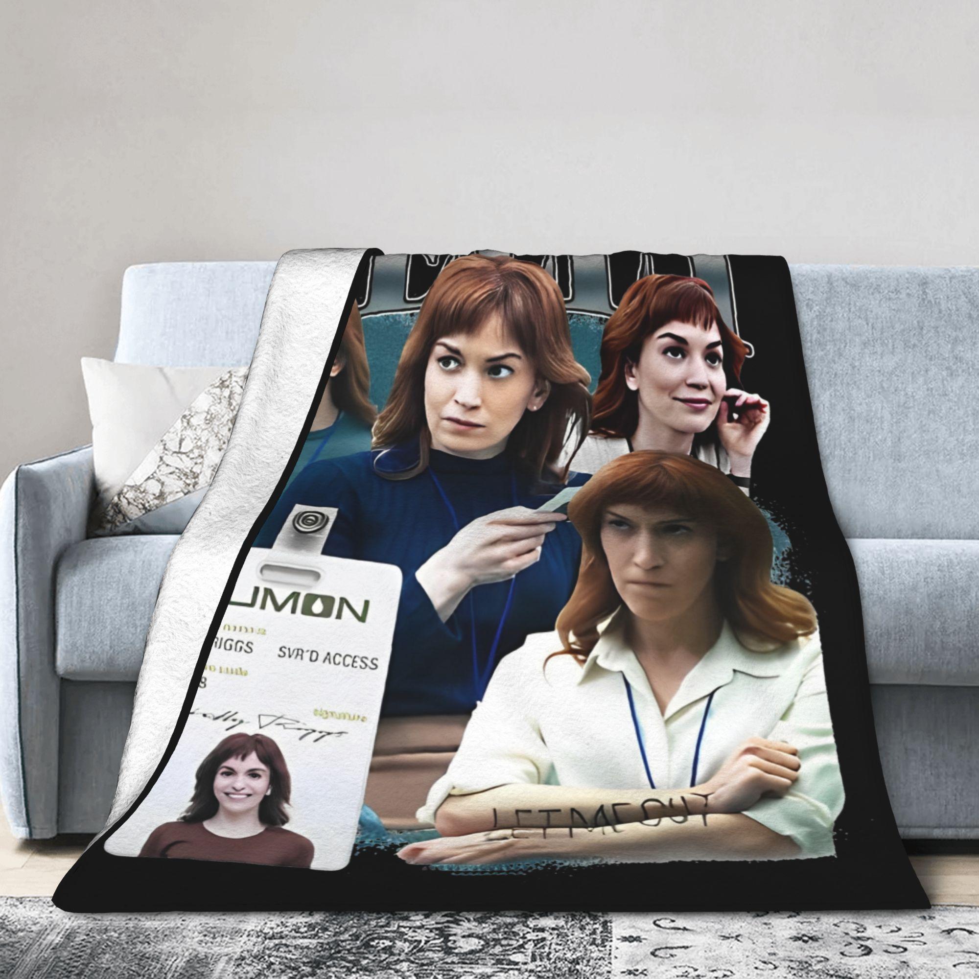 Severance Helly Lumon Industries Fleece Throw Blanket TV show for Bedding Knitted Blanket Car Soft Portable Quilt 75X95CM