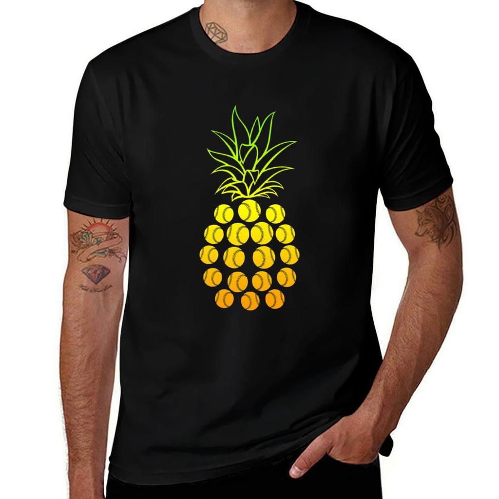 PINEAPPLE SOFTBALL BASEBALL SHIRT TShirt Work Wear Breathable Tee