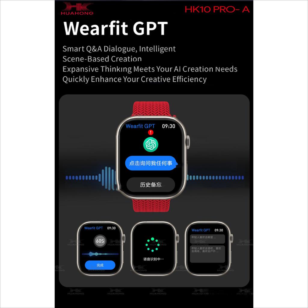 2025 New HK10 PRO-A Amoled Screen Smart Watch Local Music Album NFC TWS Smart Watch for Men and Women