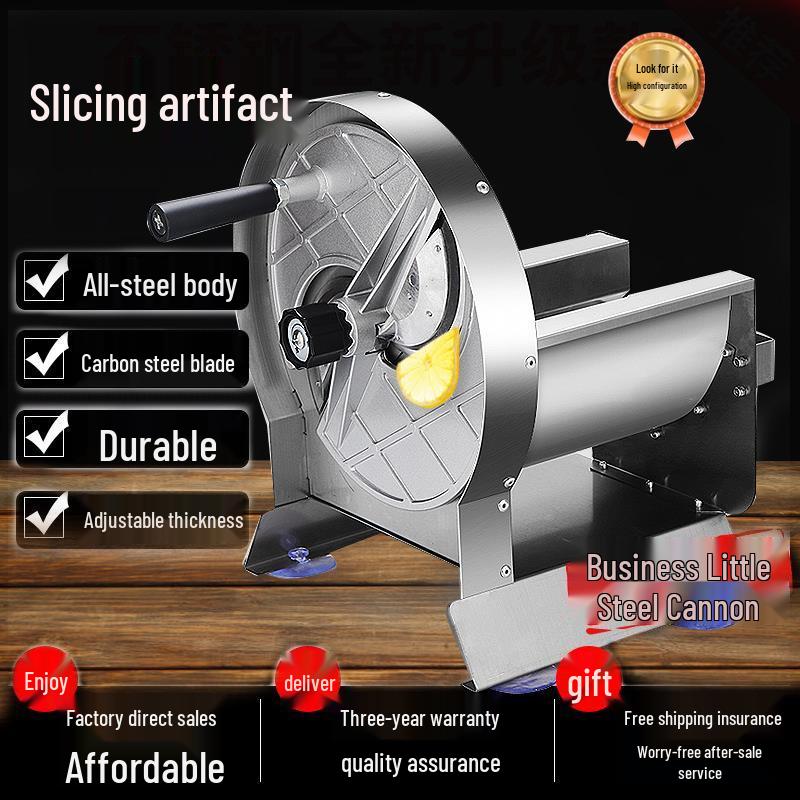 Stainless Steel Manual Electric Slicer for Fruits & Vegetables
