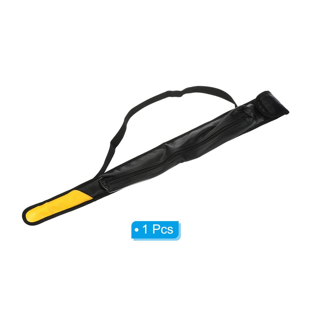 PATIKIL 82cm Pool Cue Bag, Billiard Stick Storage, PU Pool Cue Stick Carrying Bag, Cue Stick Case for Snooker and Billiard Sticks, Black