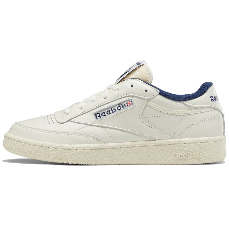 Reebok Club C 85 Vintage Kritt Marineblå Vektor Unisex Sneakers Hvit Alabast GX3683