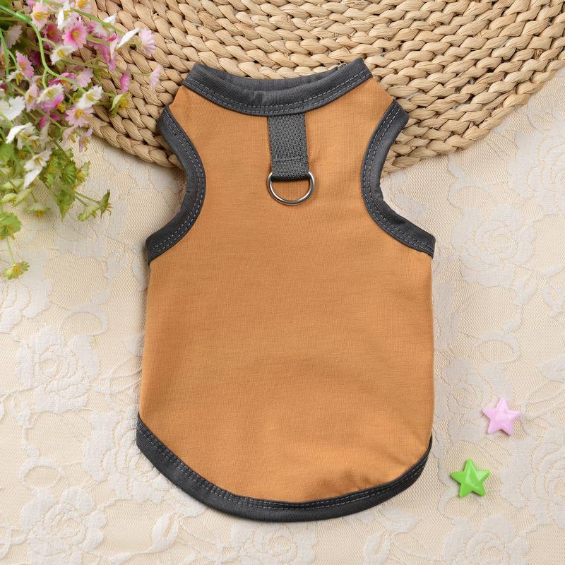 

Small Dog Costume Summer Cat Puppy Clothing Dog Vest Yorkshire Pomeranian Shih Tzu Maltese Poodle Bichon Dog Clothes Pet Apparel XS（old） коричневый