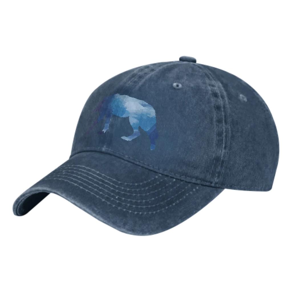 Blue Gradient Wolf Summer Classic Fashion Men Trucker Hat Cotton Breathable Women Cowboy Cap Outdoor Leisure Basketball Caps