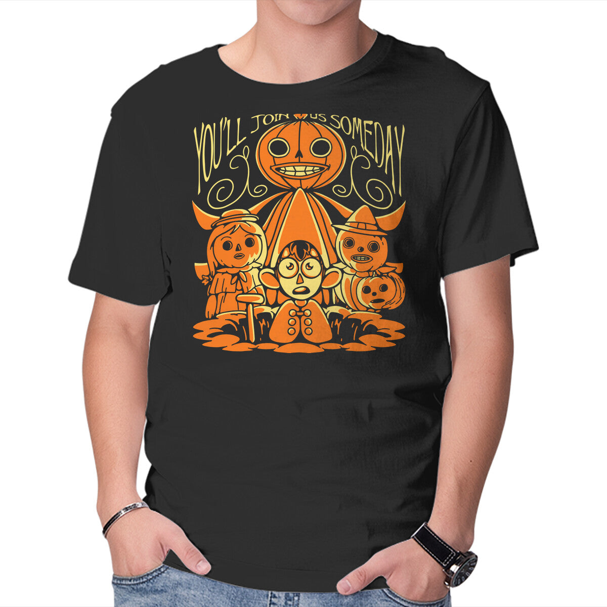Unisex Crew Neck T-Shirt You ll Join Us Someday Graphic Short Sleeve Casual Tee XXXXL