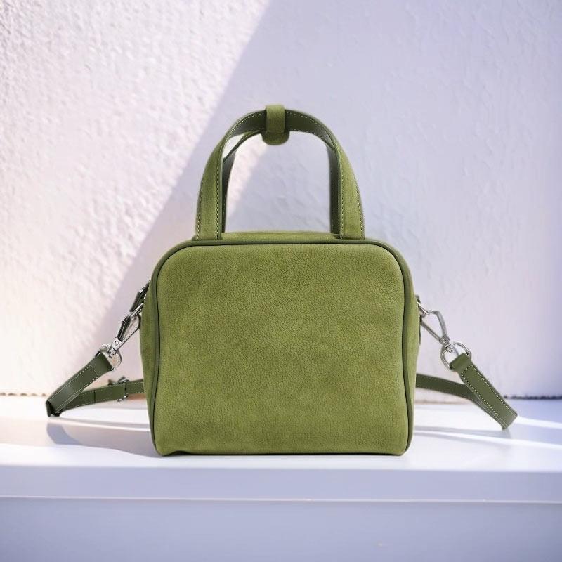Neue Fashi Handtasche Einfach Hochwertiges Rindsleder Erste Schicht Vielseitig Kleine Quadratische Tasche Lässige Pendler Umhänge-Umhängetasche